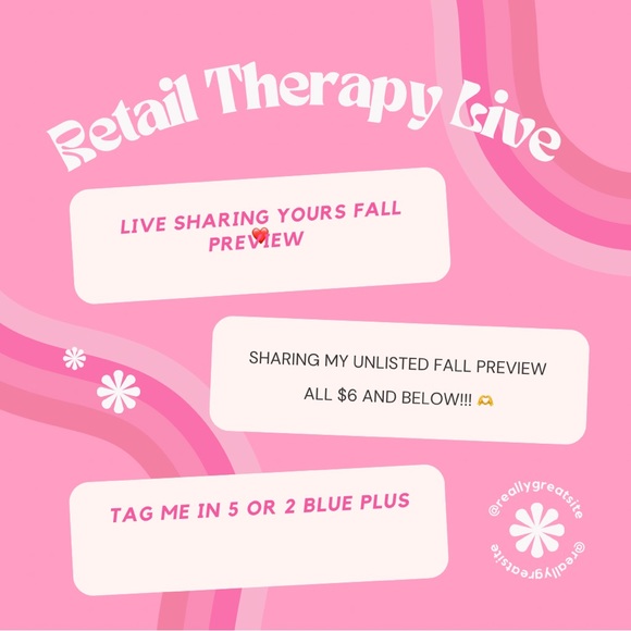 Pop up live FALL share retail therapy with @retailrebel